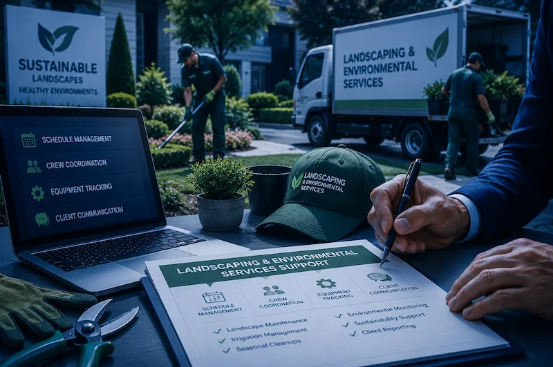 Remote Operations Support for Landscaping Companies, Environmental Service Providers, and Outdoor Maintenance Businesses.